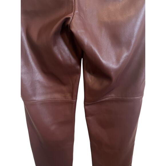 BANANA REPUBLIC FAUX VEGAN LEATHER WOMENS TROUSERS PANTS - Picture 4 of 9